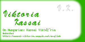 viktoria kassai business card